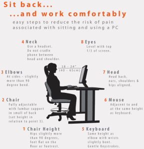 Sit back and work comfortably